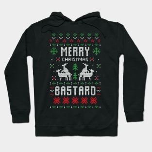 Merry Christmas Bastard Xmas Gift Ugly Hoodie